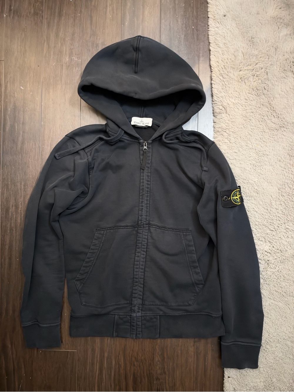 Stone Island Black Zip-Up